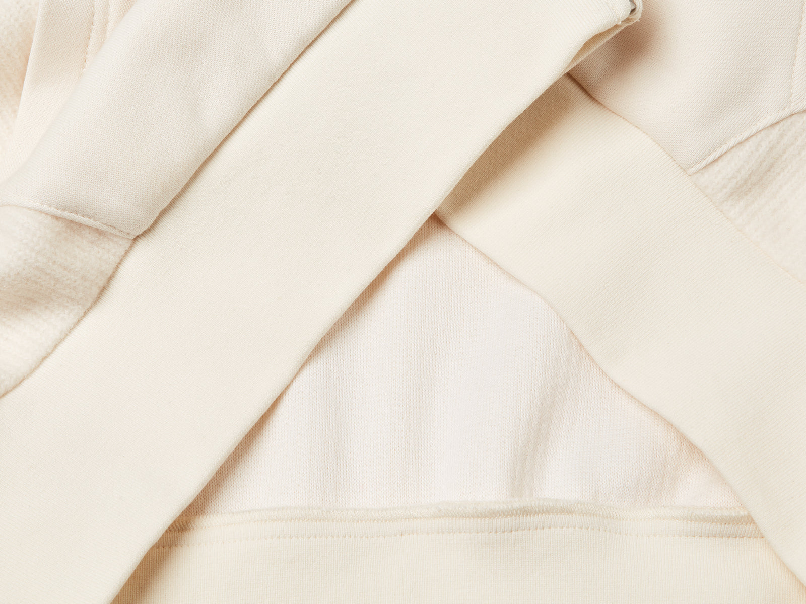 Felpa relaxed fit in misto lana da uomo bianco panna 3 | Benetton Outlet