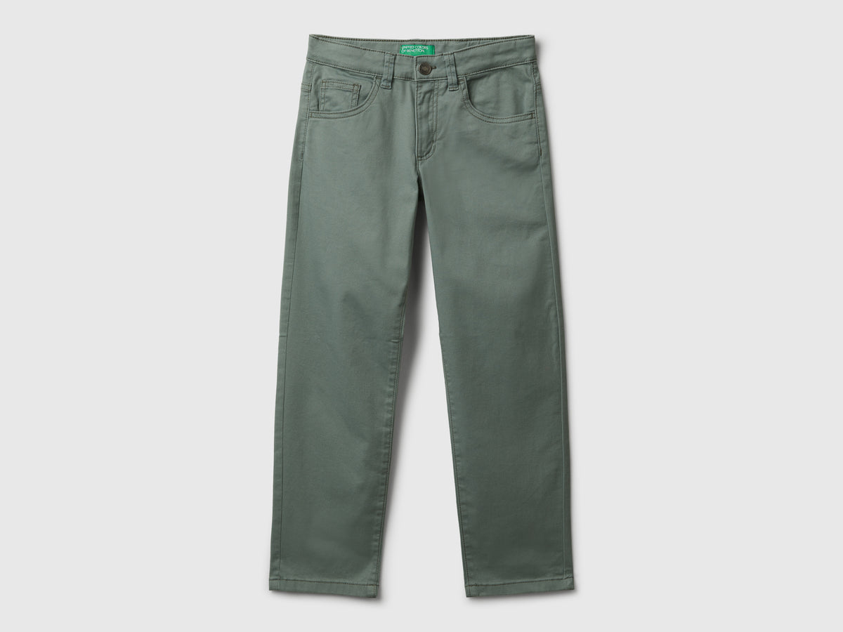 Pantaloni in cotone stretch