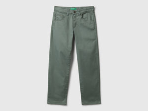Pantaloni in cotone stretch