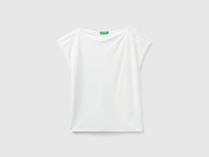 T-shirt manica corta in viscosa