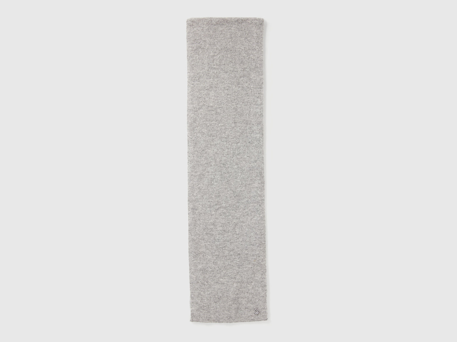 Sciarpa in misto lana da bambino grigio chiaro 2 | Benetton Outlet