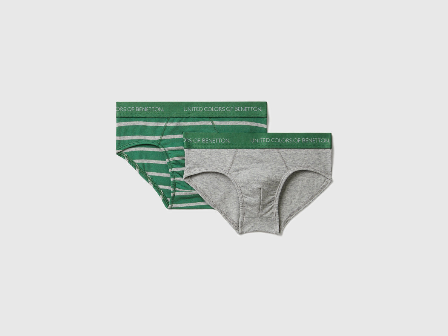 Due slip in cotone stretch da bambino multi-color | Benetton Outlet