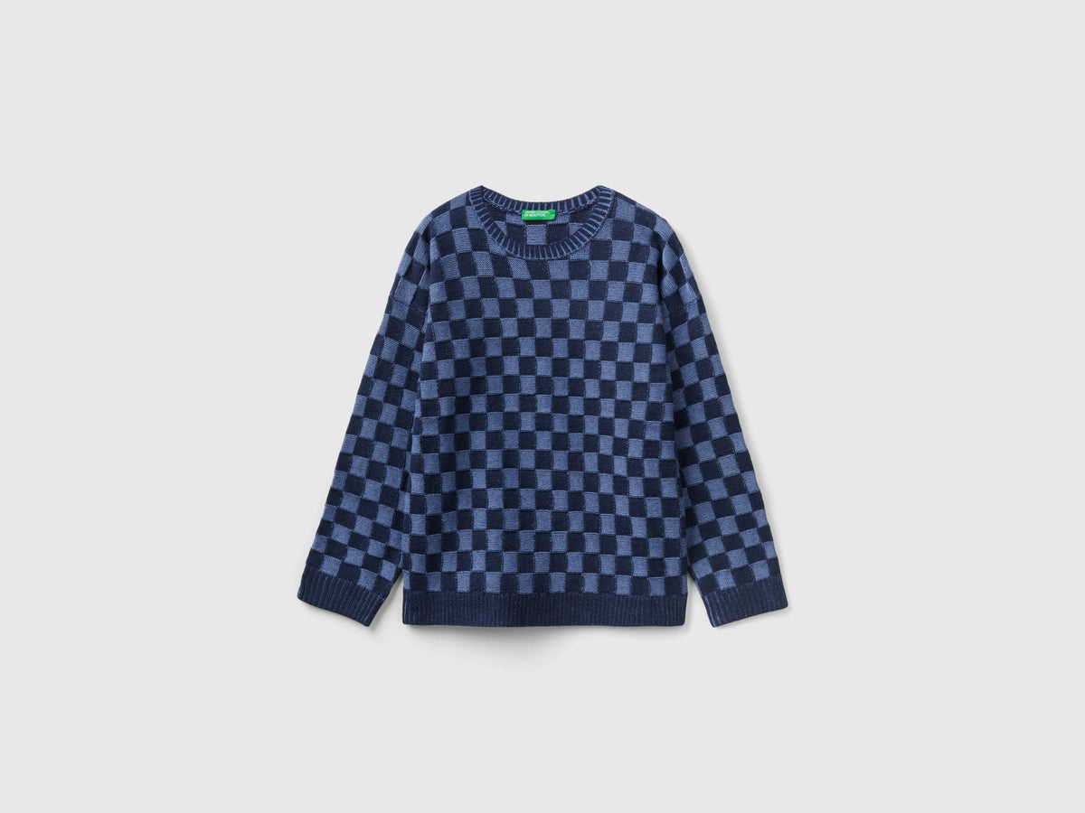 Maglia a scacchi regular fit
