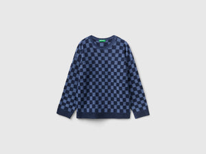Maglia a scacchi regular fit