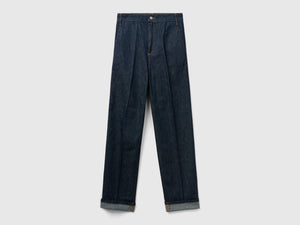 Jeans straight a vita alta