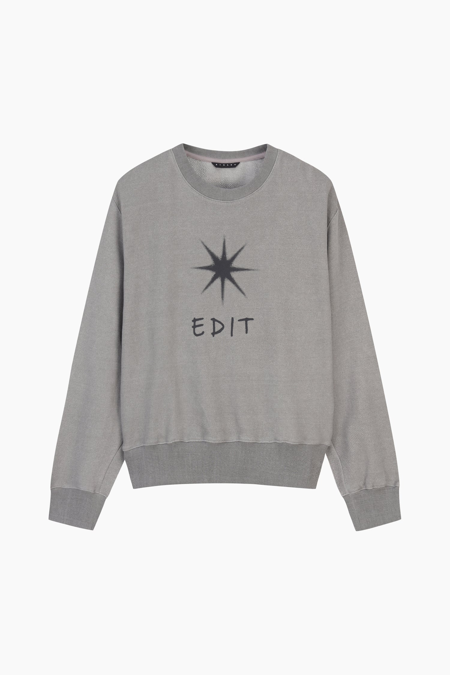 Felpa con stampa da donna grigio | Sisley Outlet