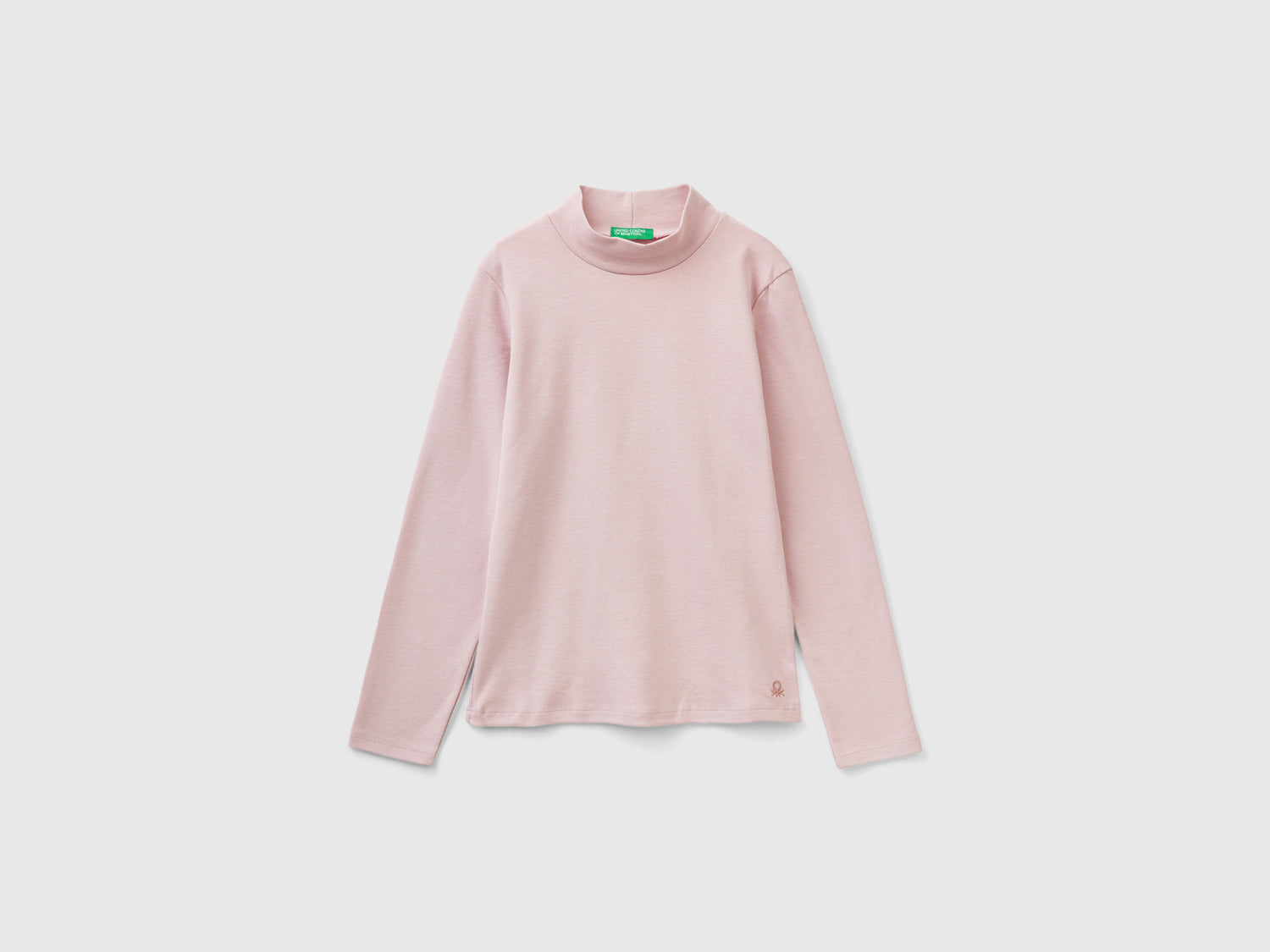Maglietta in puro cotone biologico da bambina rosa | Benetton Outlet