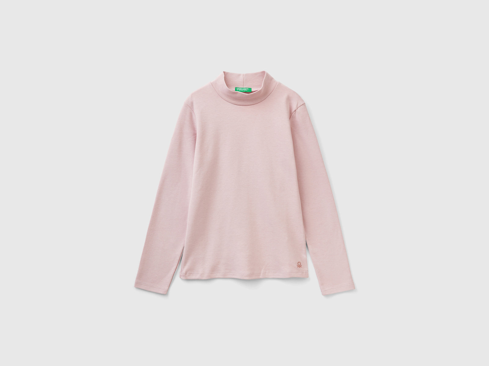 Maglietta in puro cotone biologico da bambina rosa | Benetton Outlet