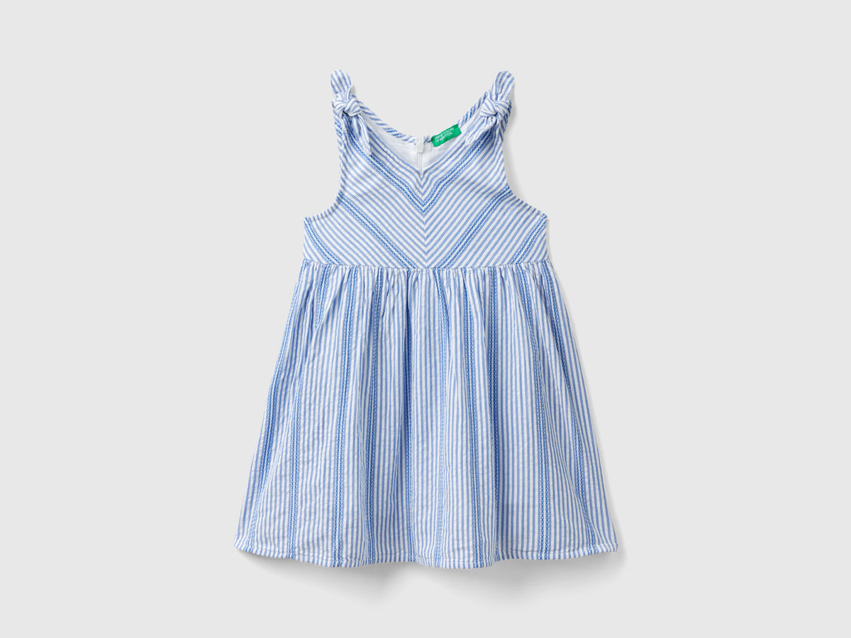 Vestito a righe in cotone leggero