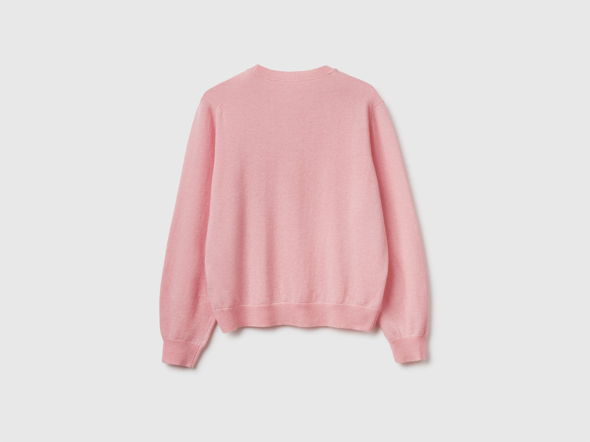 Maglia relaxed fit in pura lana Merino