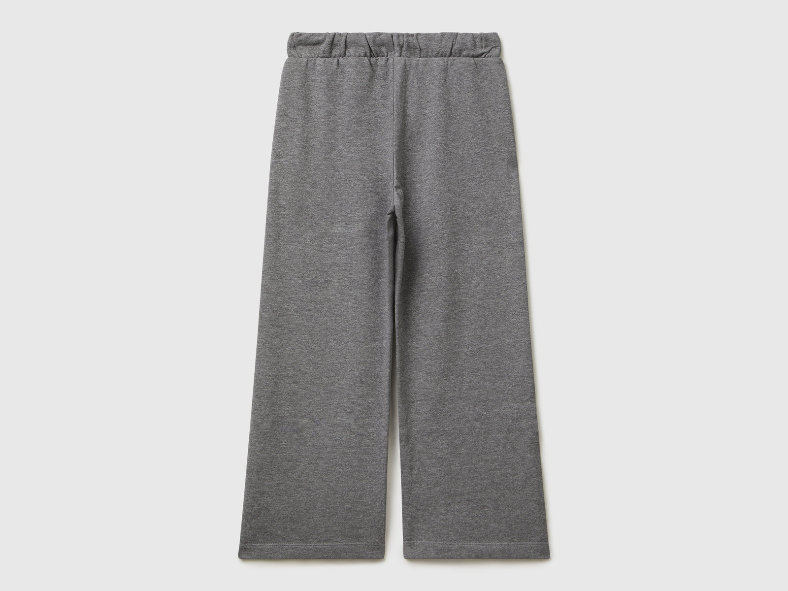 Pantaloni ampi in felpa da bambina grigio scuro 2 | Benetton Outlet