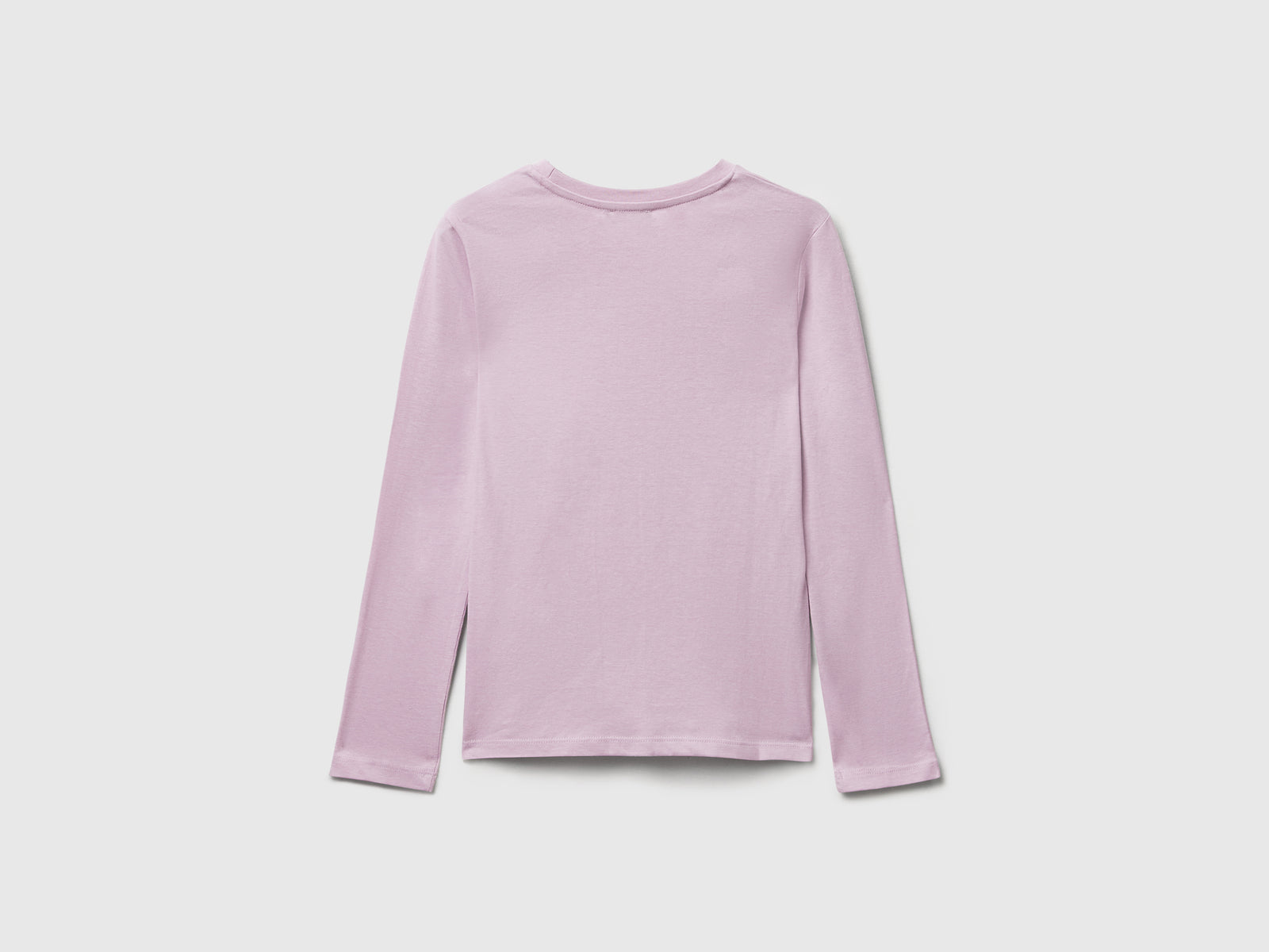 Maglietta con stampa glitter da bambina lavanda 2 | Benetton Outlet