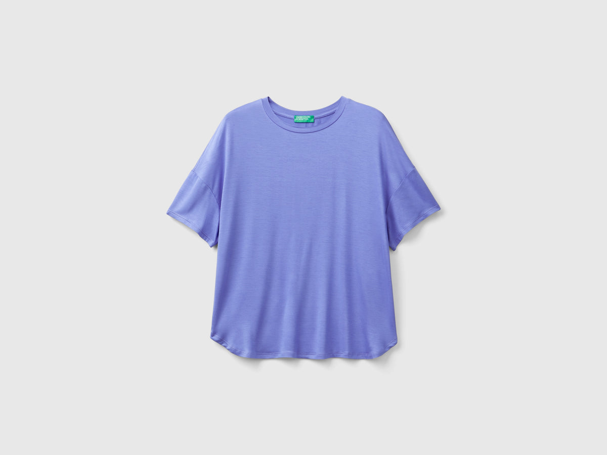 T-shirt in viscosa stretch