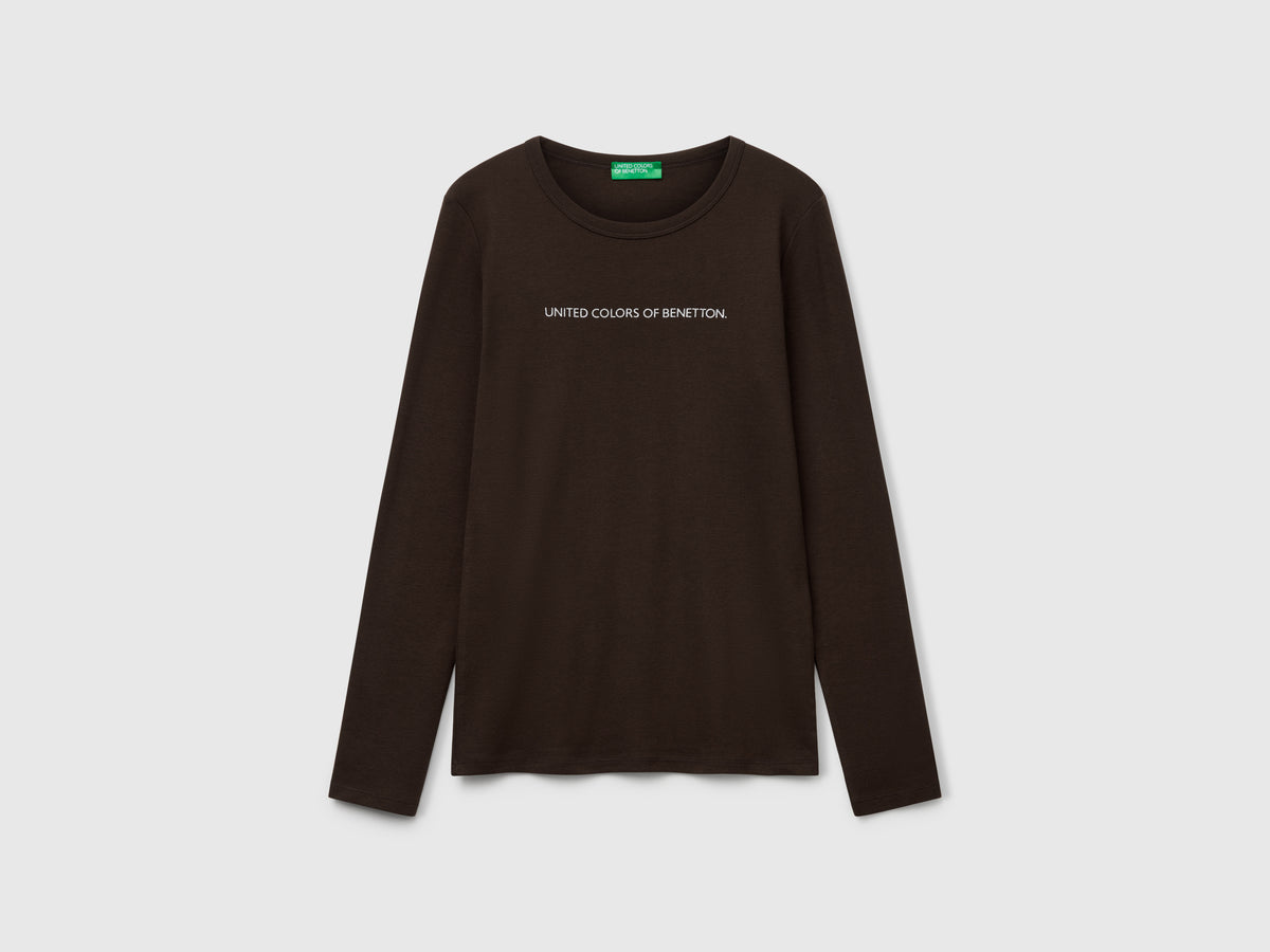 T-shirt a manica lunga 100% cotone