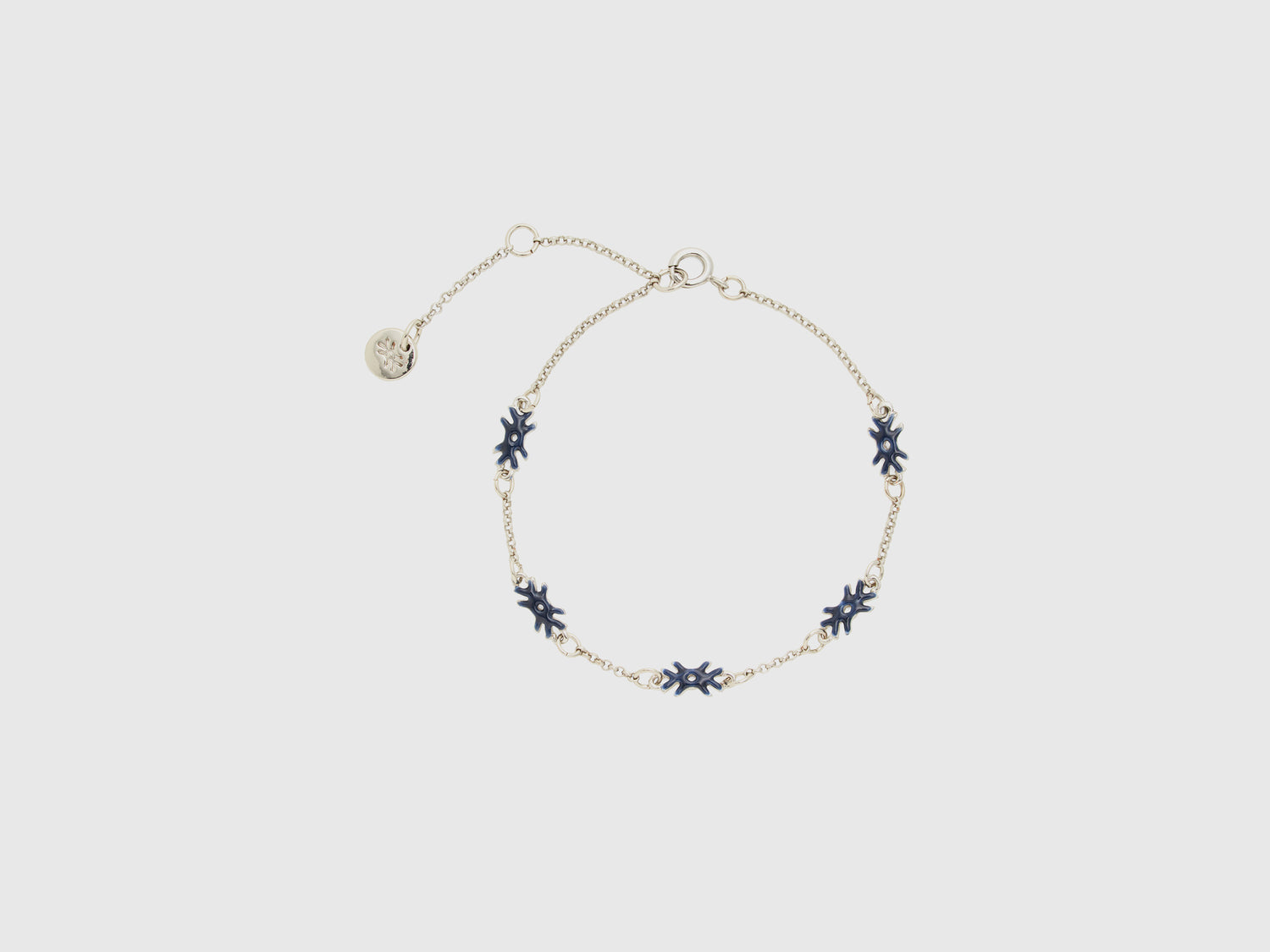 Bracciale con loghi da donna blu scuro | Benetton Outlet