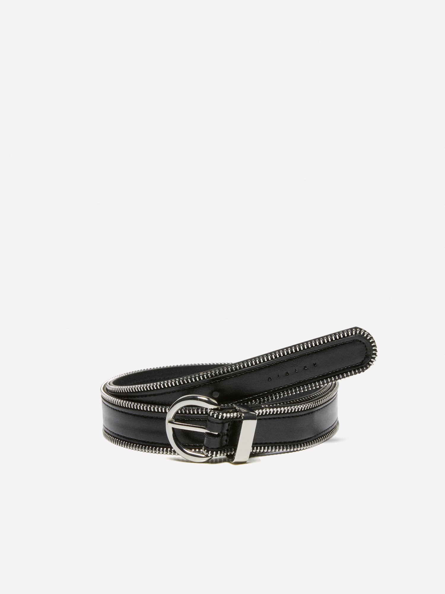 Cintura con cerniera da donna nero | Sisley Outlet