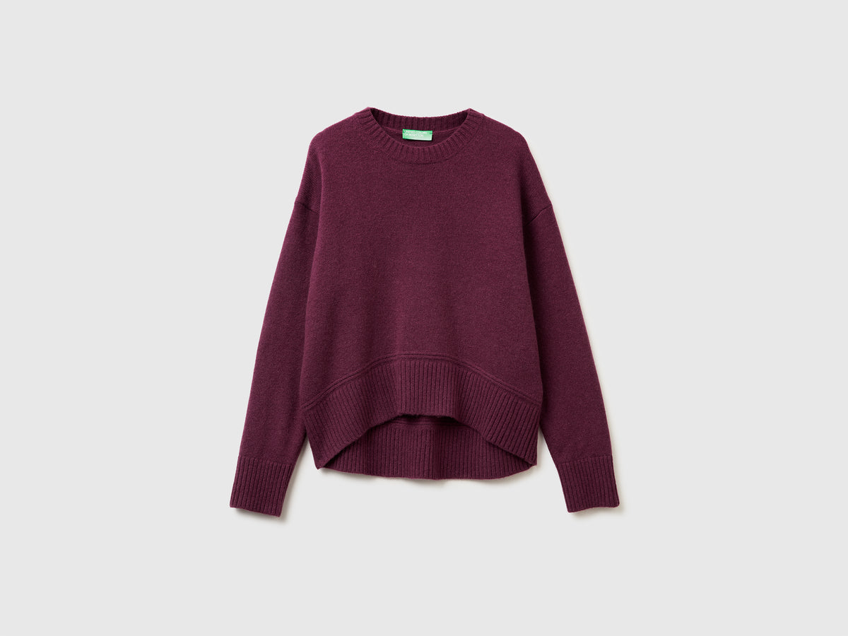 Maglia boxy fit in misto lana