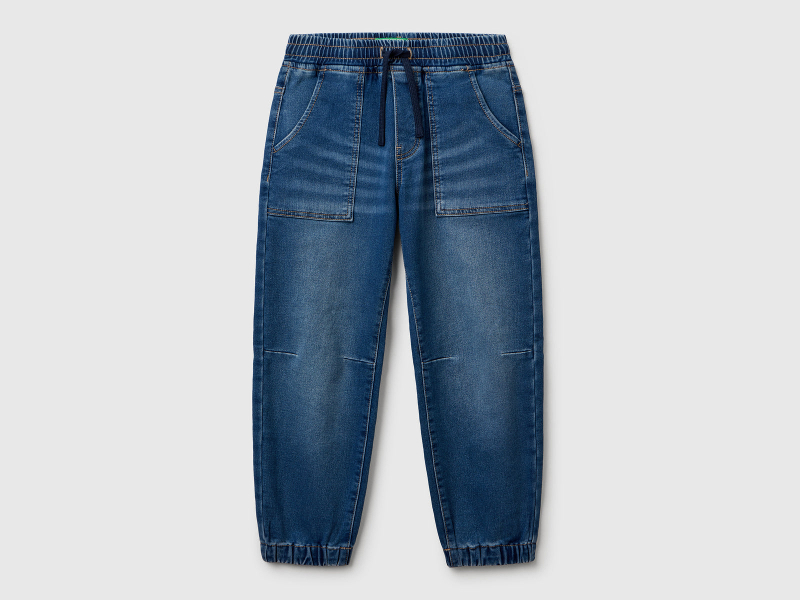 Joggers di jeans da bambino blu scuro | Benetton Outlet