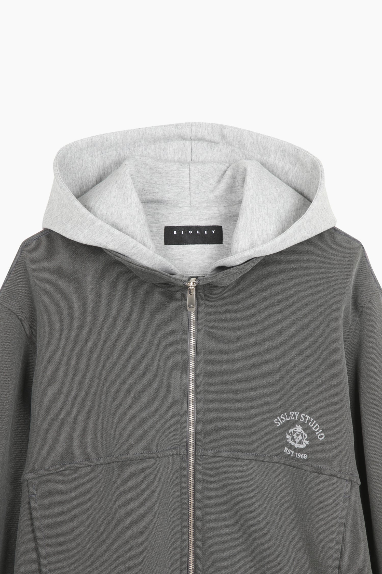 Felpa con contrasto da donna grigio scuro 3 | Sisley Outlet