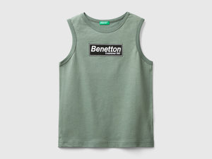 Canotta 100% cotone bio con logo