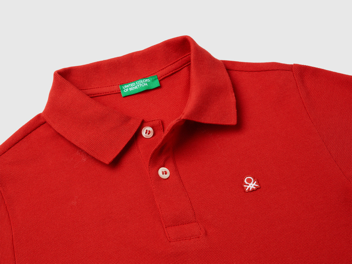 Polo manica lunga cotone