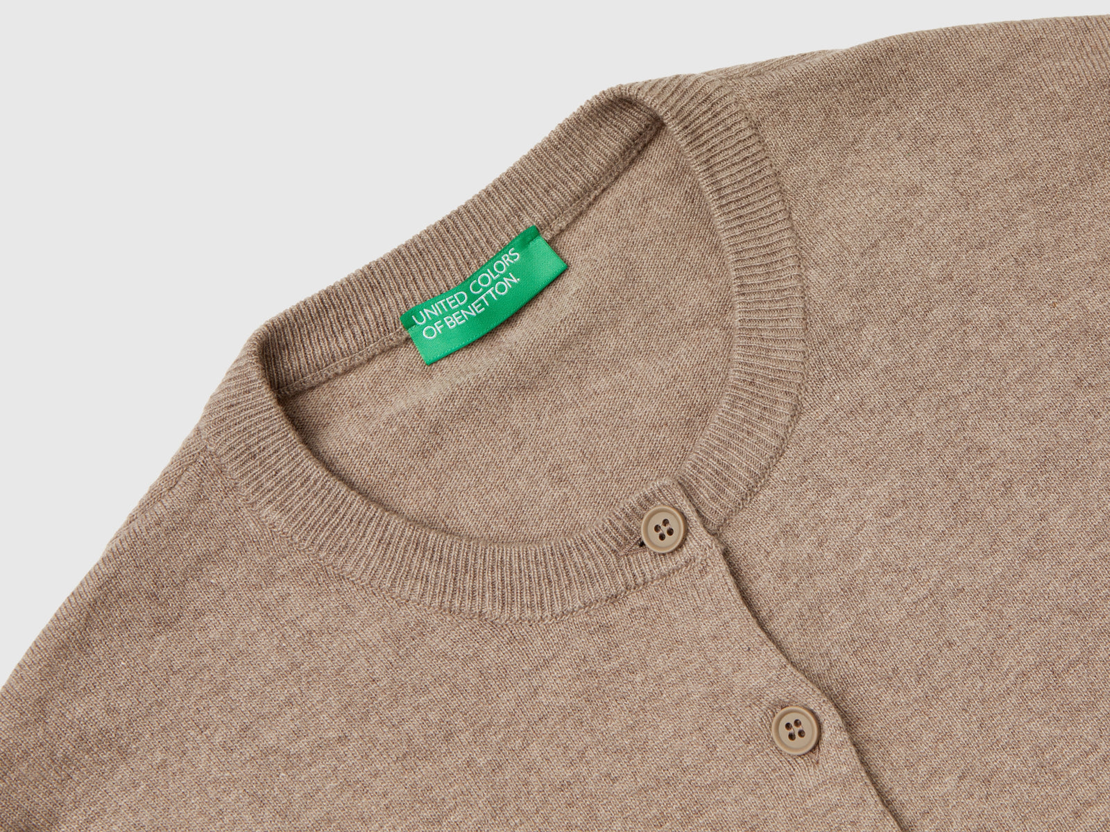 Cardigan mélange in misto lana e cashmere da donna marrone 3 | Benetton Outlet