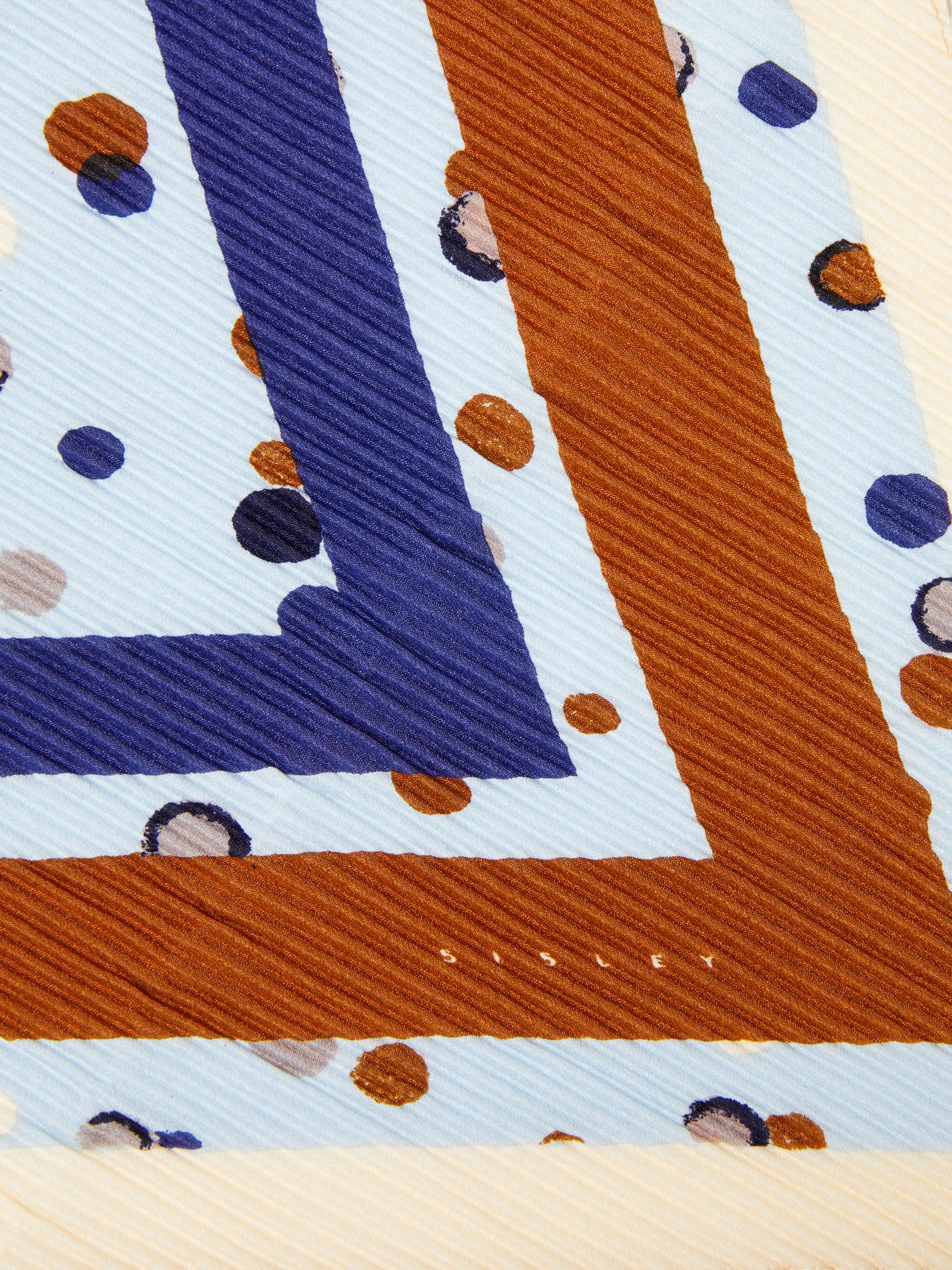 Foulard a rombo da donna azzurro 2 | Sisley Outlet
