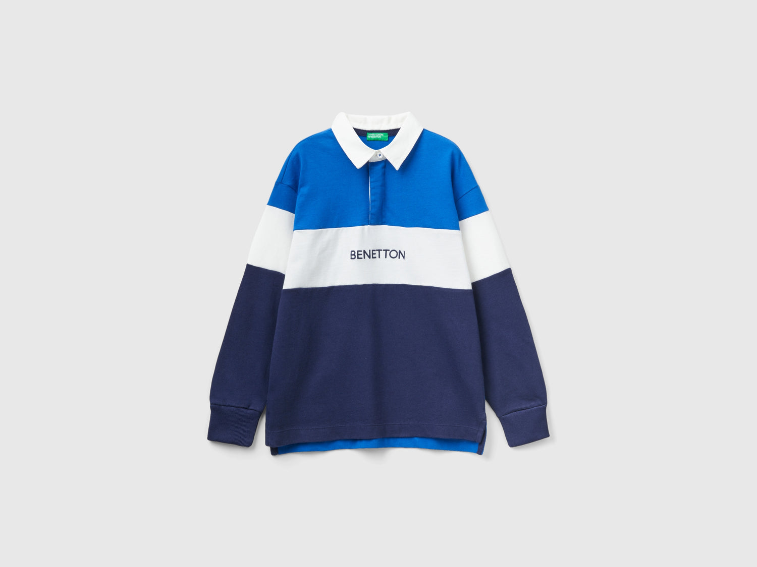Polo regular fit da bambino blu | Benetton Outlet