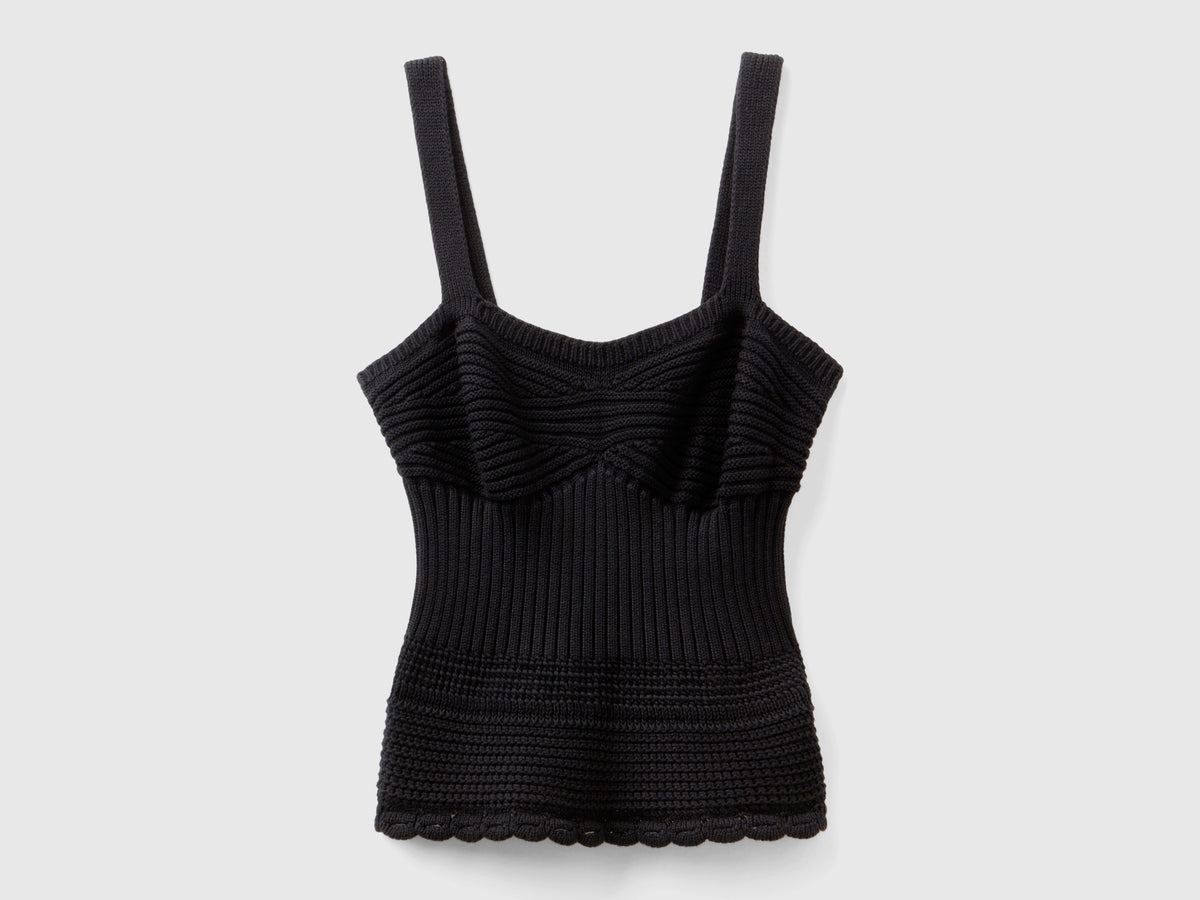 Top in maglia lavorata
