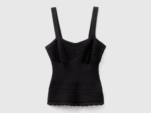 Top in maglia lavorata