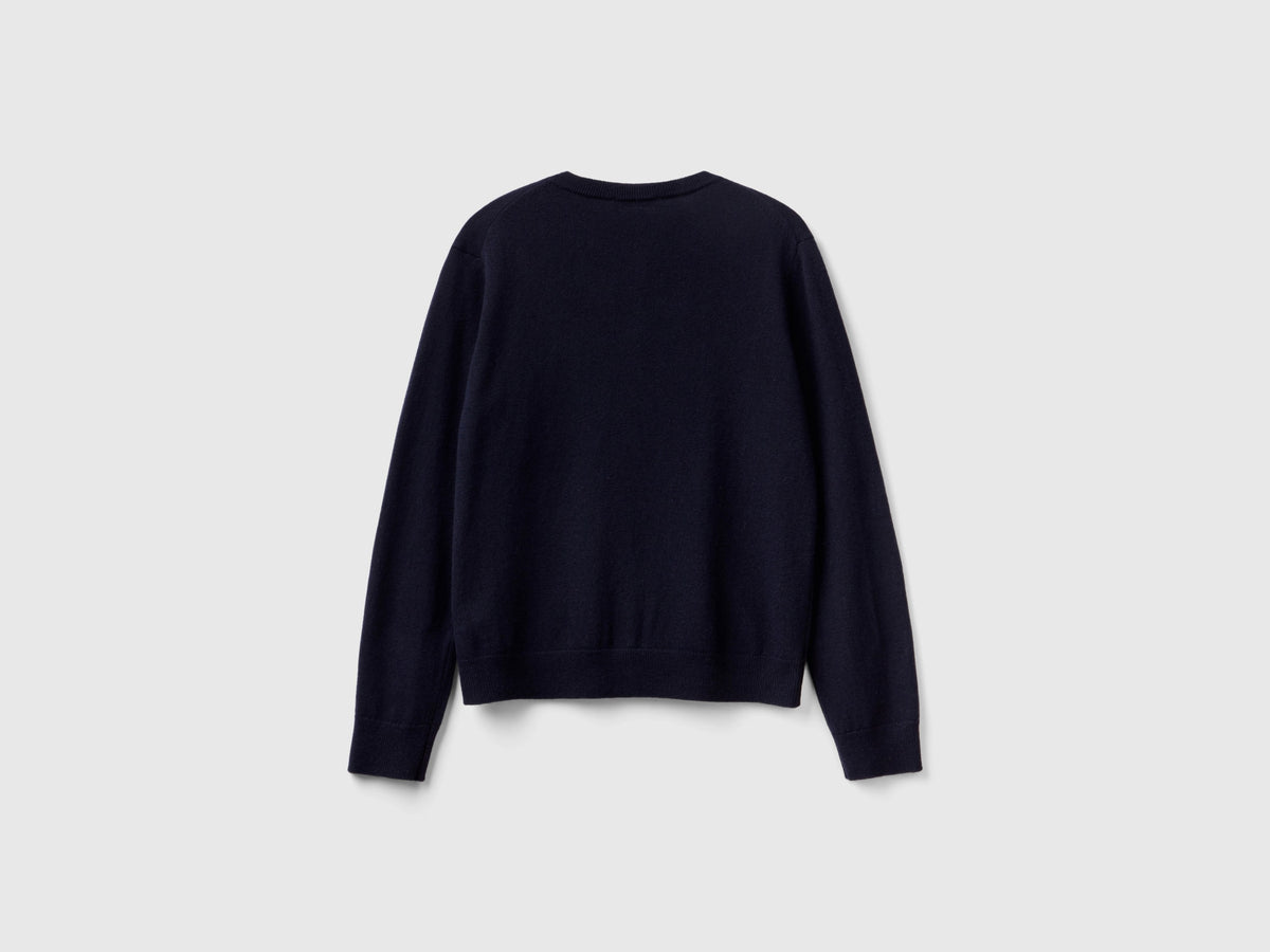 Cardigan in misto lana e cashmere