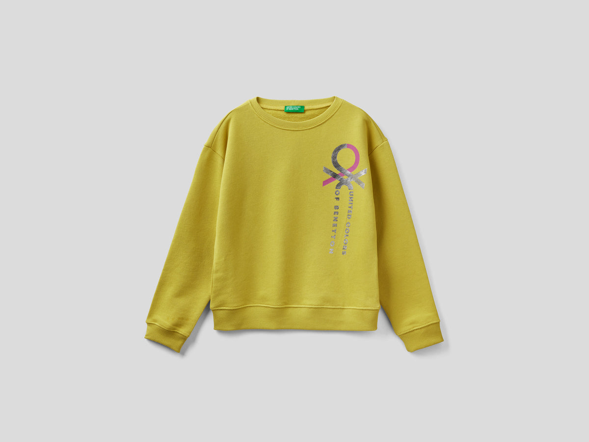 Felpa 100% cotone con logo