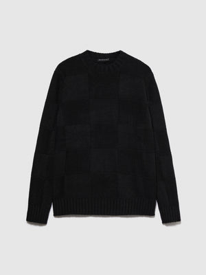 Maglia lavorata con quadri