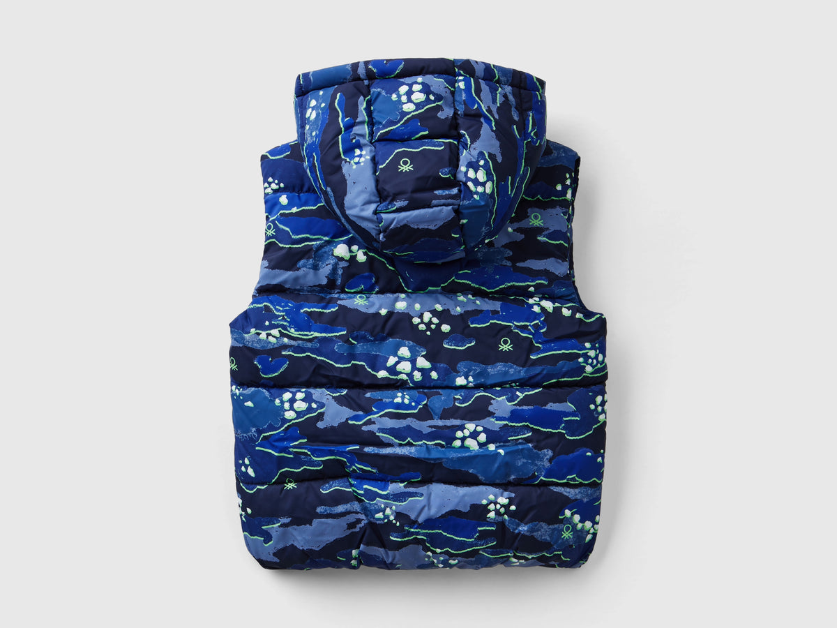 Gilet imbottito camouflage