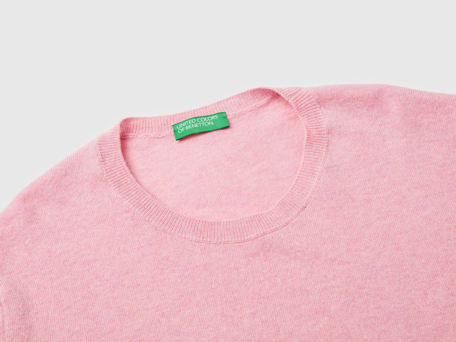 Maglia relaxed fit in pura lana Merino da donna rosa 3 | Benetton Outlet