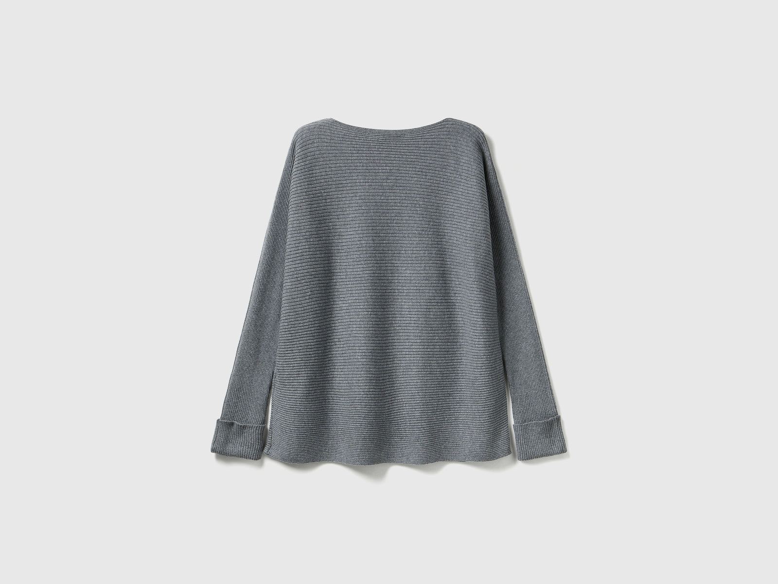 Maglia con scollo a barchetta da donna grigio scuro 2 | Benetton Outlet