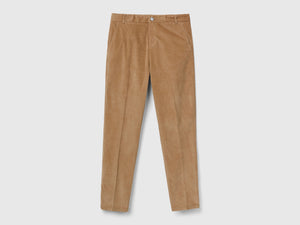Chino in velluto elasticizzato