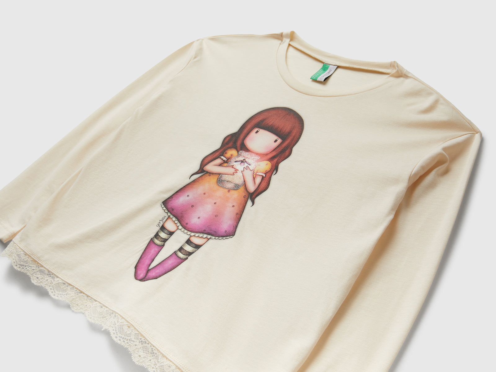Pigiama ©Santoro Gorjuss da bambina bianco panna 3 | Benetton Outlet