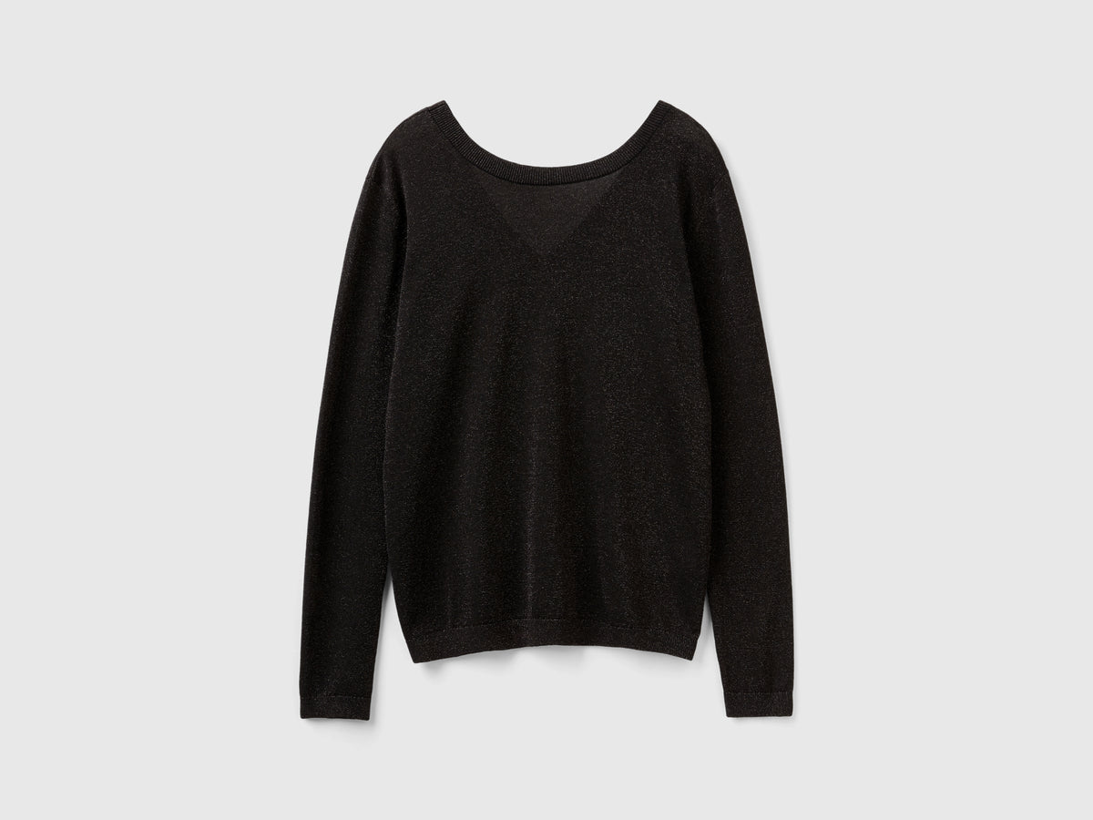 Maglia in misto viscosa con lurex