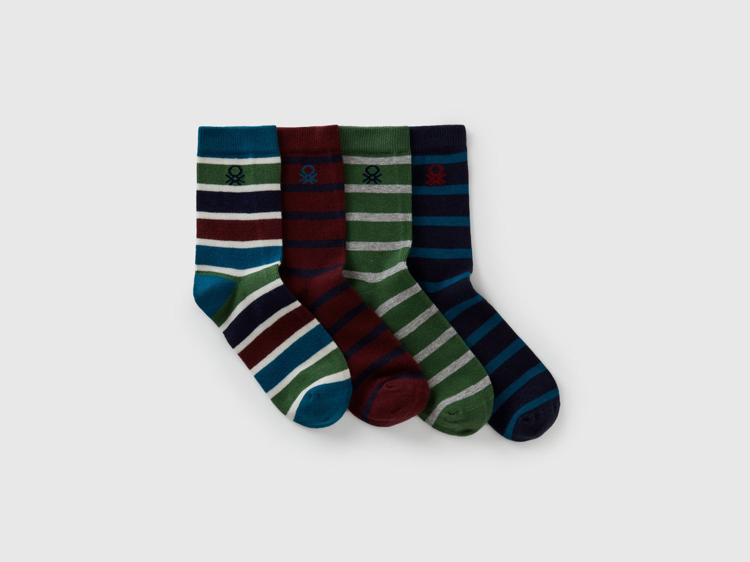 Quattro paia di calzini fantasia da bambino multi-color | Benetton Outlet