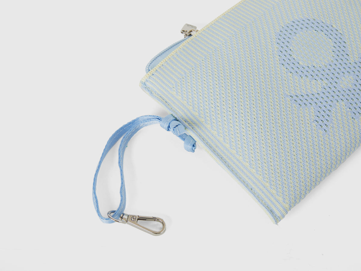 Busta jacquard e azzurra