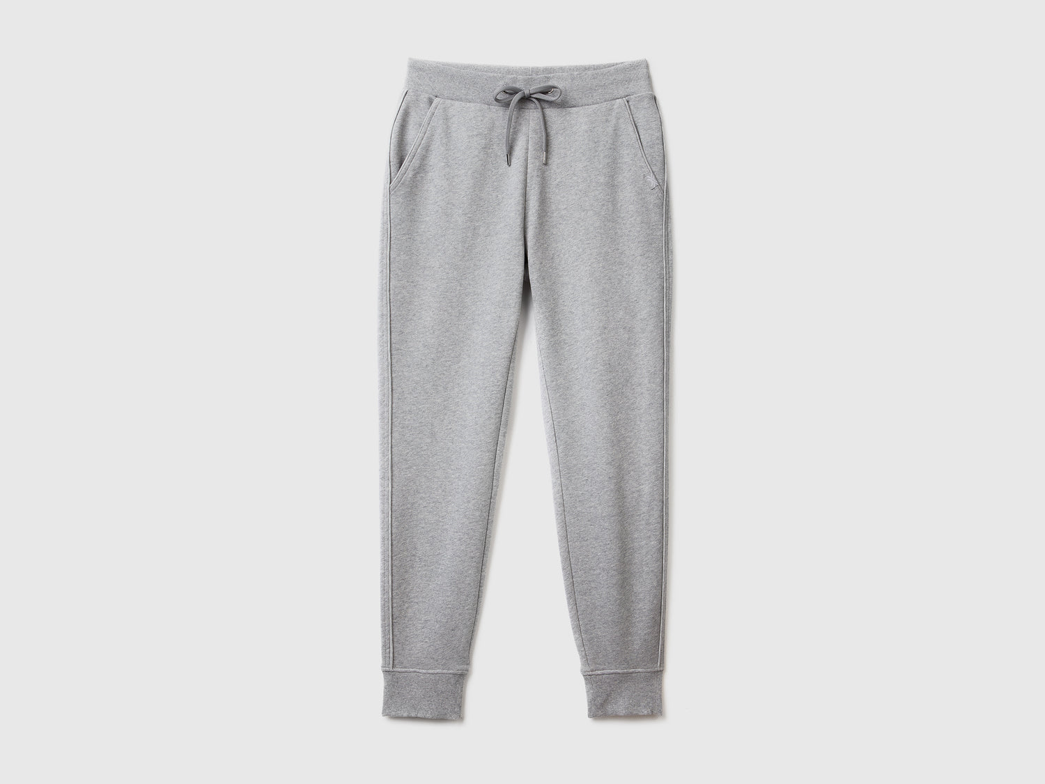 Pantaloni in felpa con coulisse da donna grigio chiaro | Benetton Outlet