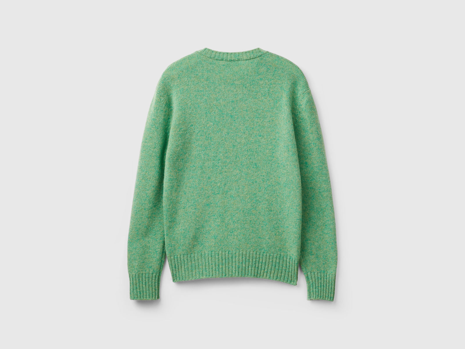 Maglia in pura lana Shetland da donna verde 2 | Benetton Outlet