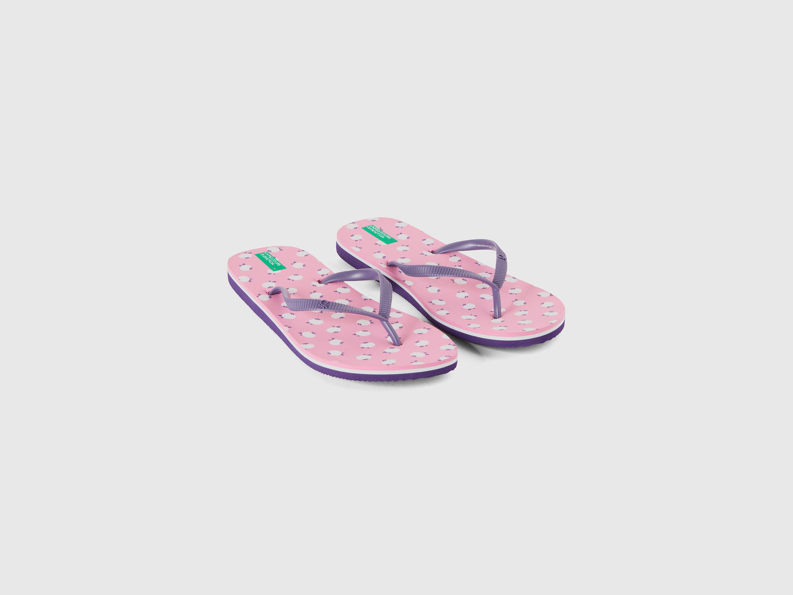 Infradito con pattern mirtilli da uomo rosa 3 | Benetton Outlet