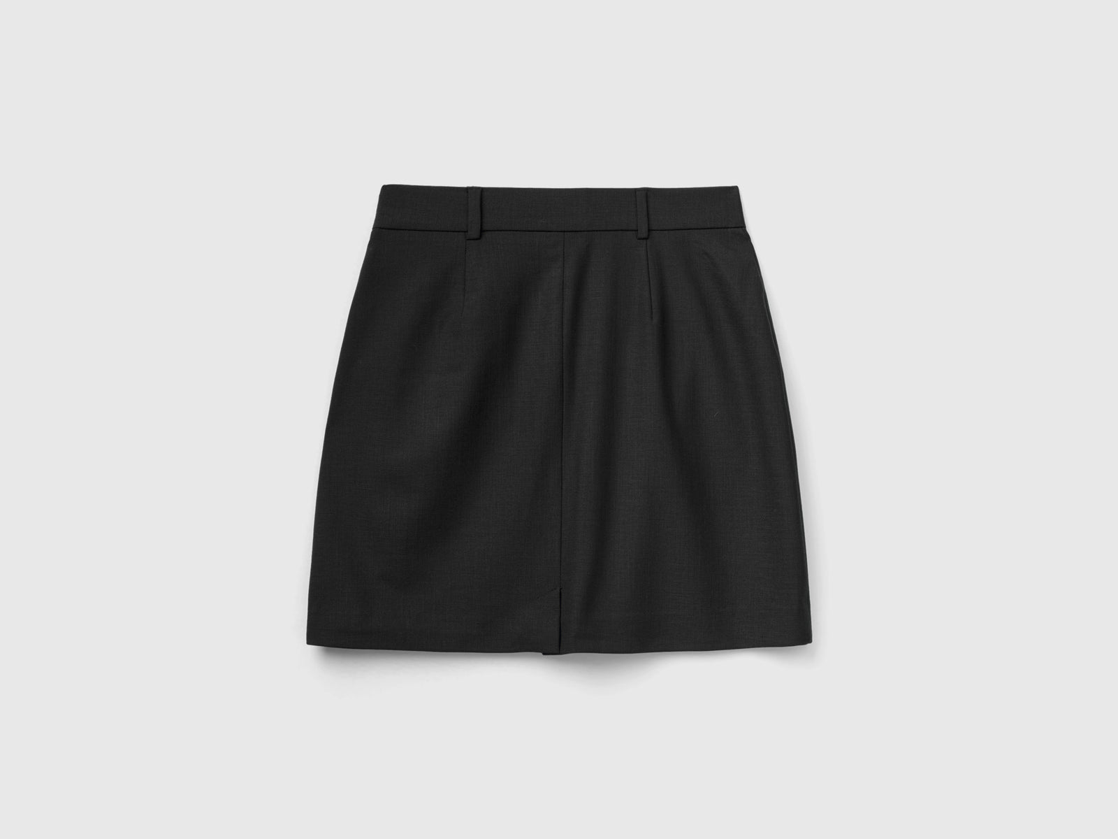 Minigonna con zip laterale da donna nero 2 | Benetton Outlet