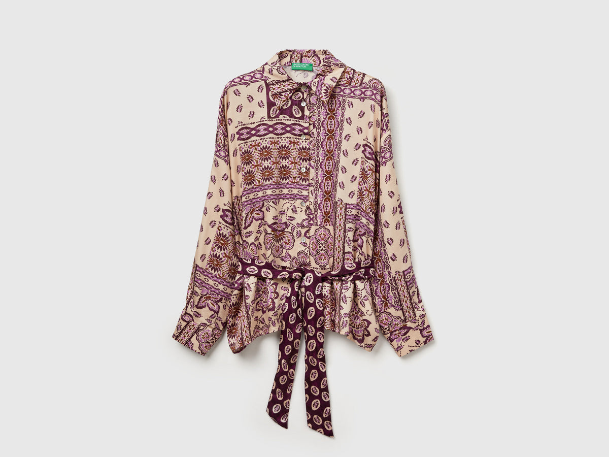 Camicia con stampa bandana