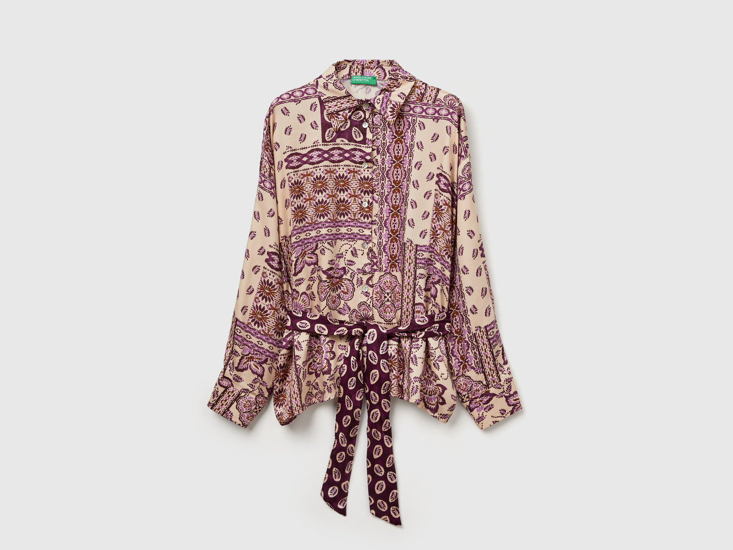 Camicia con stampa bandana da donna multi-color | Benetton Outlet