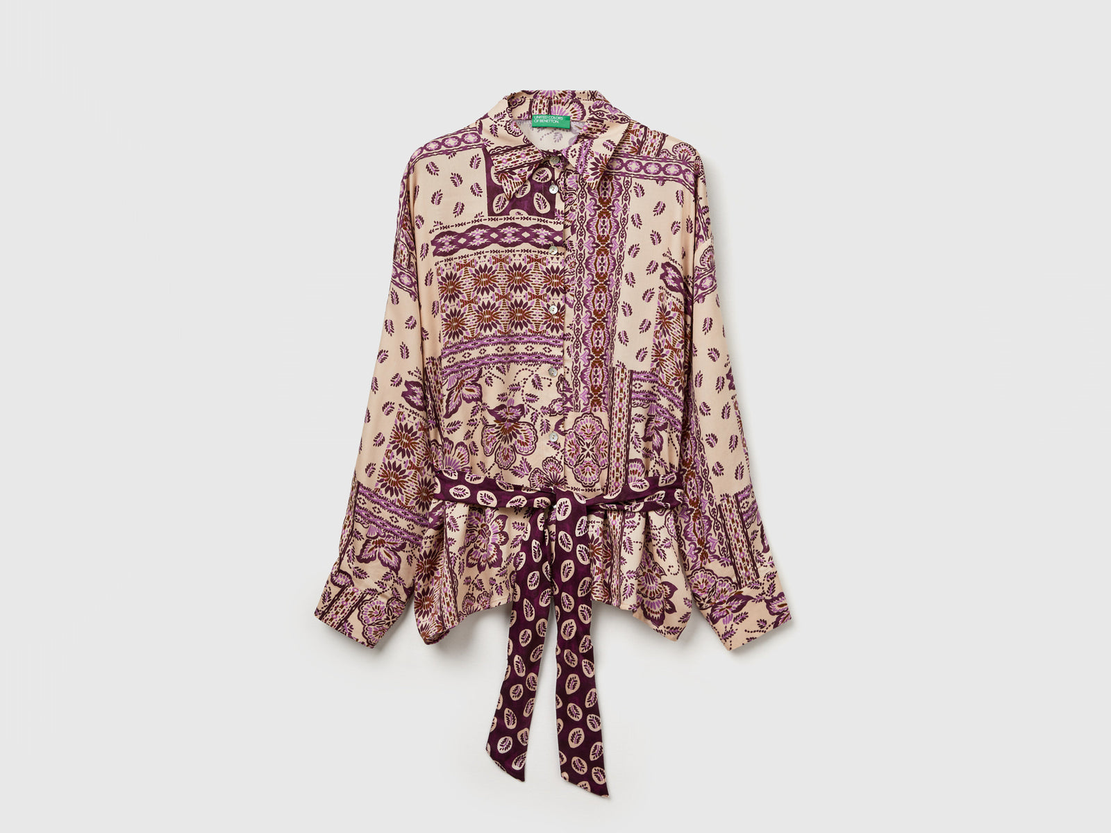 Camicia con stampa bandana da donna multi-color | Benetton Outlet