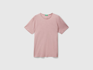 T-shirt in cotone fiammato