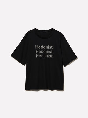 T-shirt boy fit 100% cotone bio con stampa lettering